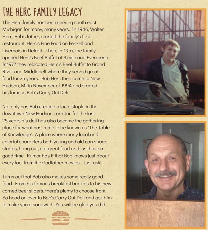 Hercs Beef Buffet - Herc Bio From Bobs Carryout Site (newer photo)